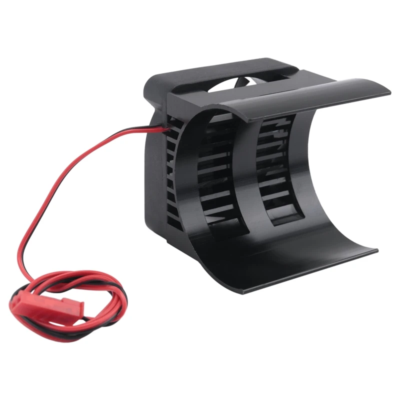 42mm Motor Cooling Fan Heat Sink for 1/10 E- E- Summit 1/8 Kraton Talion RC Car,Black [wvrae34]