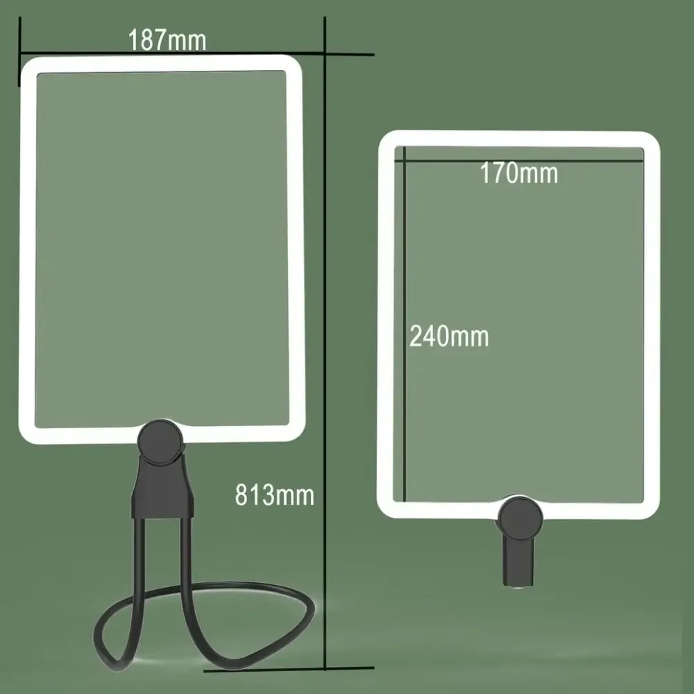 Imagem -02 - Mãos Livres Lupa de Leitura de Livro Leds Ultra Brilhantes Recarregável Lupa de Página Grande para Idosos Costura Ponto Cruz