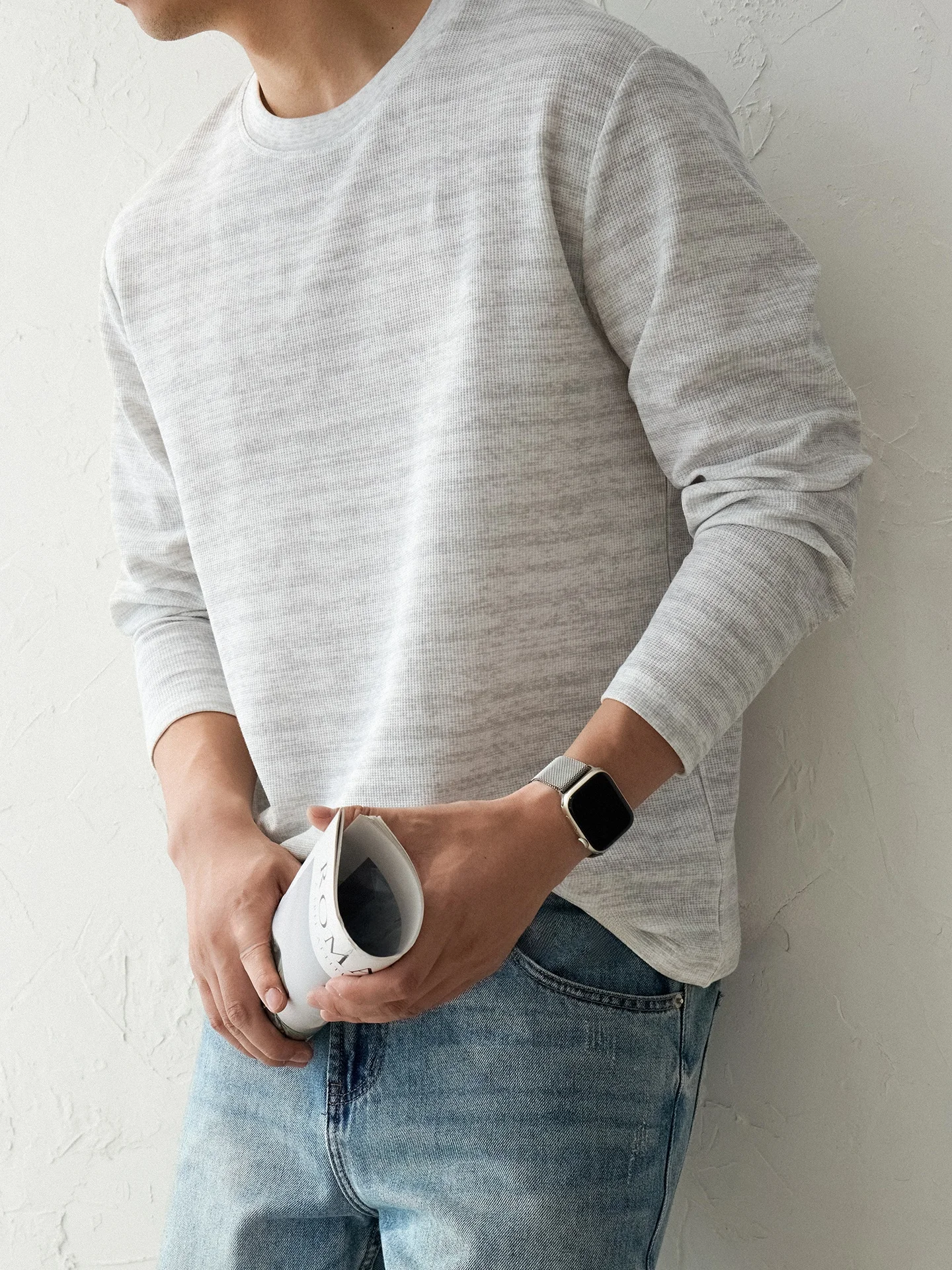 Retro Striped Long Sleeve T-Shirt Men's Autumn New Style Color Block round Neck Slimming Top Fashion Urban Outdoor Leisure