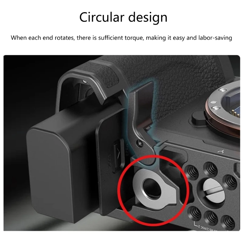 Chiave professionale per fotografia in metallo per fotocamera chiave a vite per montaggio rapido, forma rotonda per