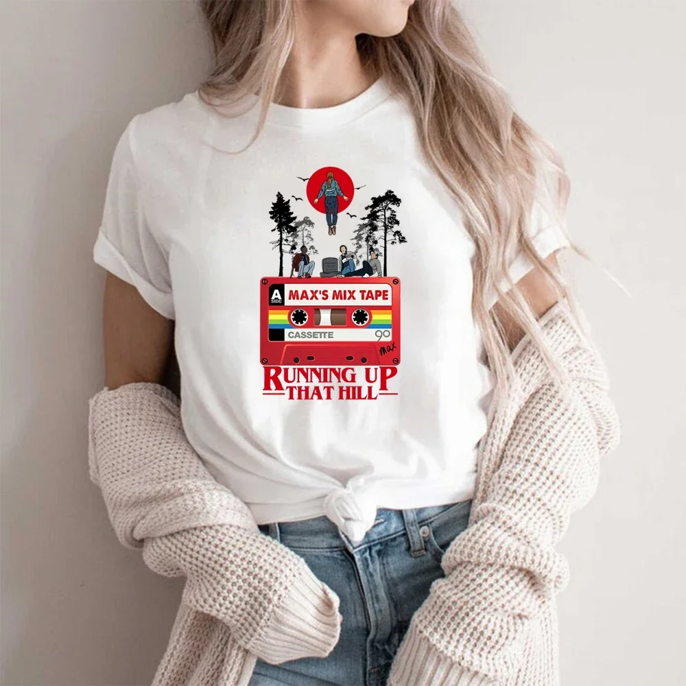 Ladies' Fashion T-shirt Strange Things Inspiration T-shirt Neutral T-shirt Max's Favorite Song T-shirt Casual Streetwear Top