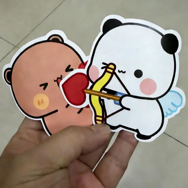Bubu and Dudu Fridge Magnets Cute Anime Magnet Frigo Kawaii Panda Bear Yier Fridge Home Decor Sticker Refrigerators Accessories