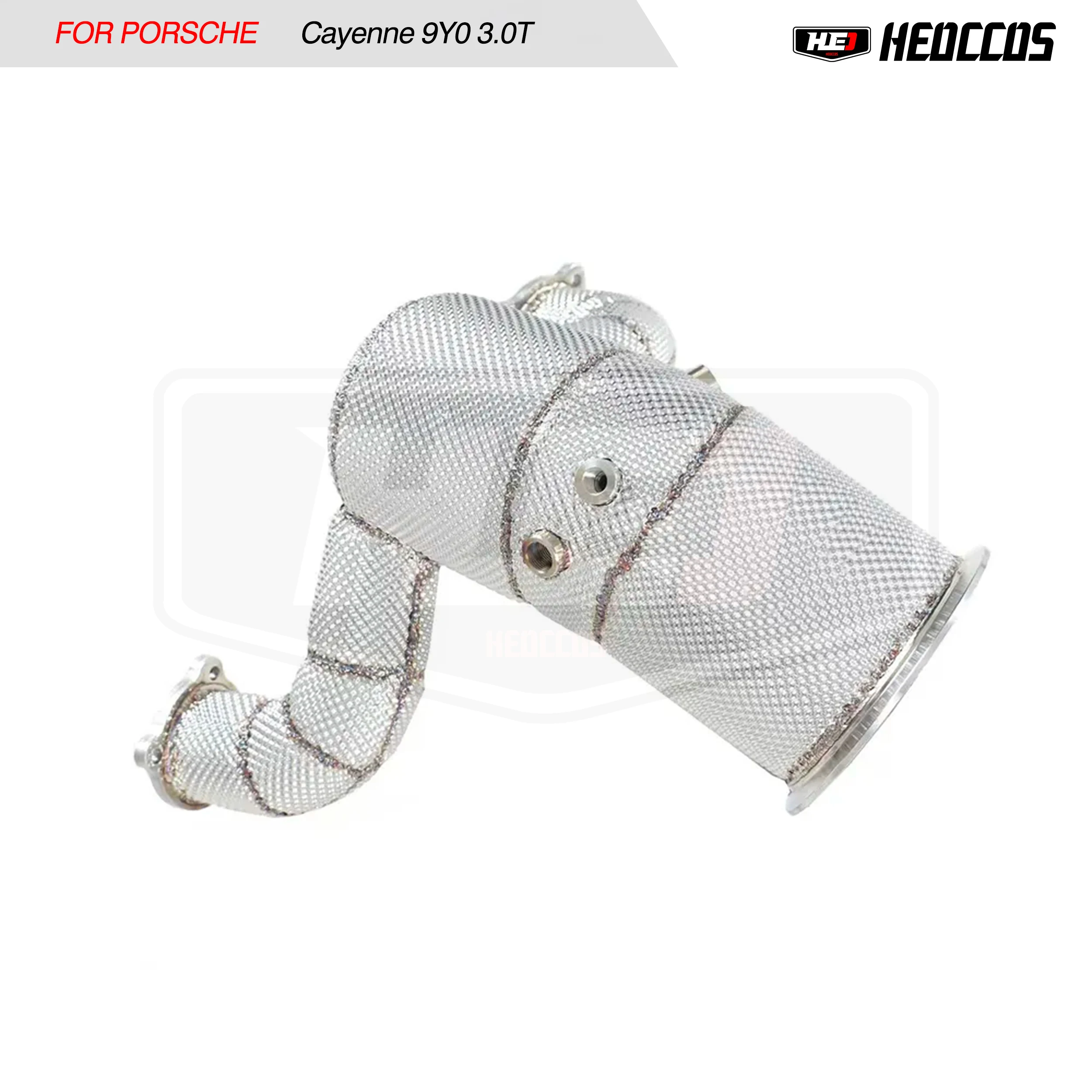 HEO Direct Install Catted Downpipe Hardware For Porsche Cayenne 9Y0 3.0T Exhaust Service Replacement Unit