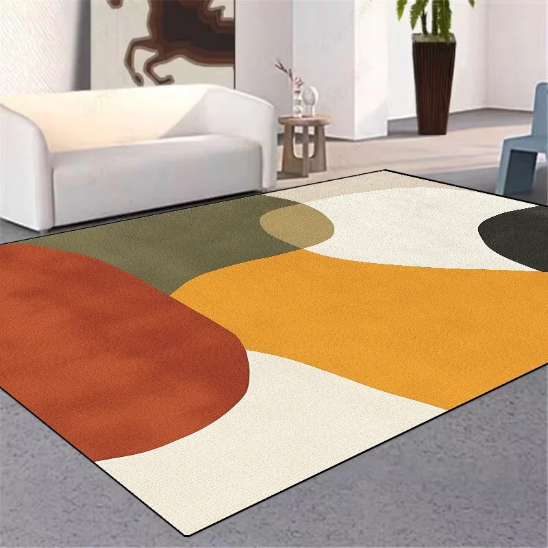 Modern Geometric Abstraction Large Carpet for Living Room Decor Sofa Area Rug