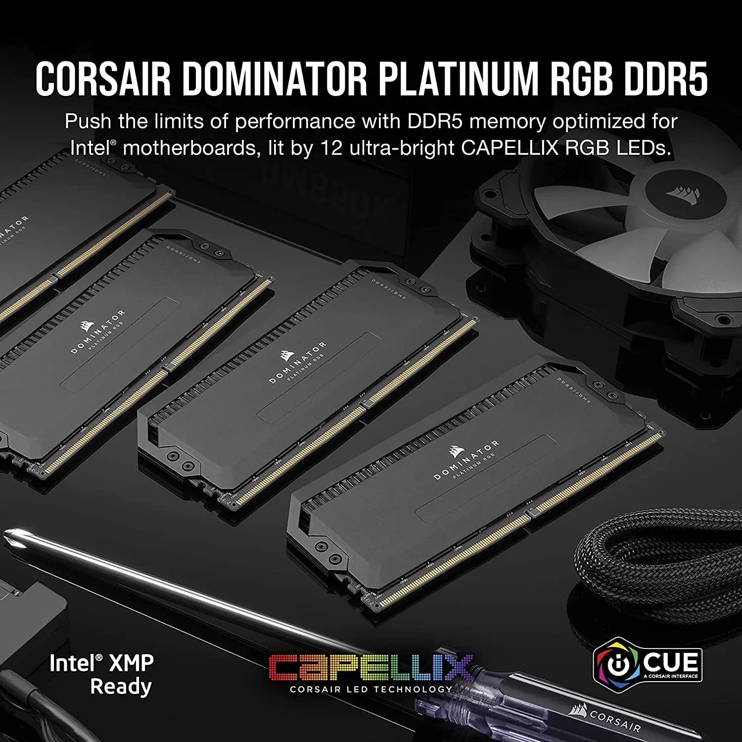 CORSAIR DOMINATOR PLATINUM RGB DDR5 RAM 32GB 64GB Kit 5600 6000 7000 7600MHz Intel XMP iCUE Compatible Computer Memory