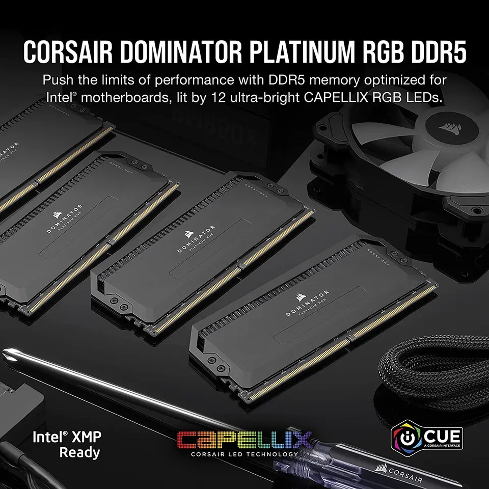 CORSAIR DOMINATOR PLATINUM RGB DDR5 RAM 2x16GB / 2x32GB Kit 5600