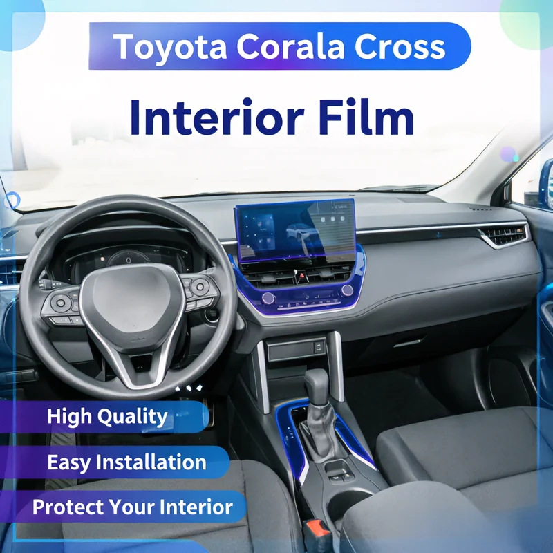 For 2023 Toyota Frontlander interior film center console wrap car interior modification interior transparent protective film