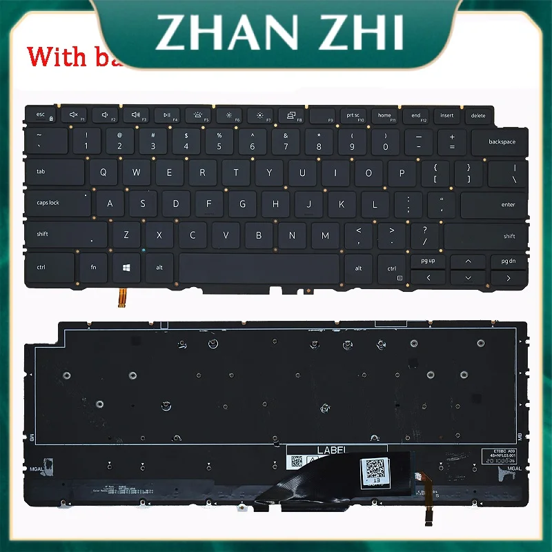 

New Laptop Rreplacement Keyboard Compatible for DELL XPS 13 XPS13-7390