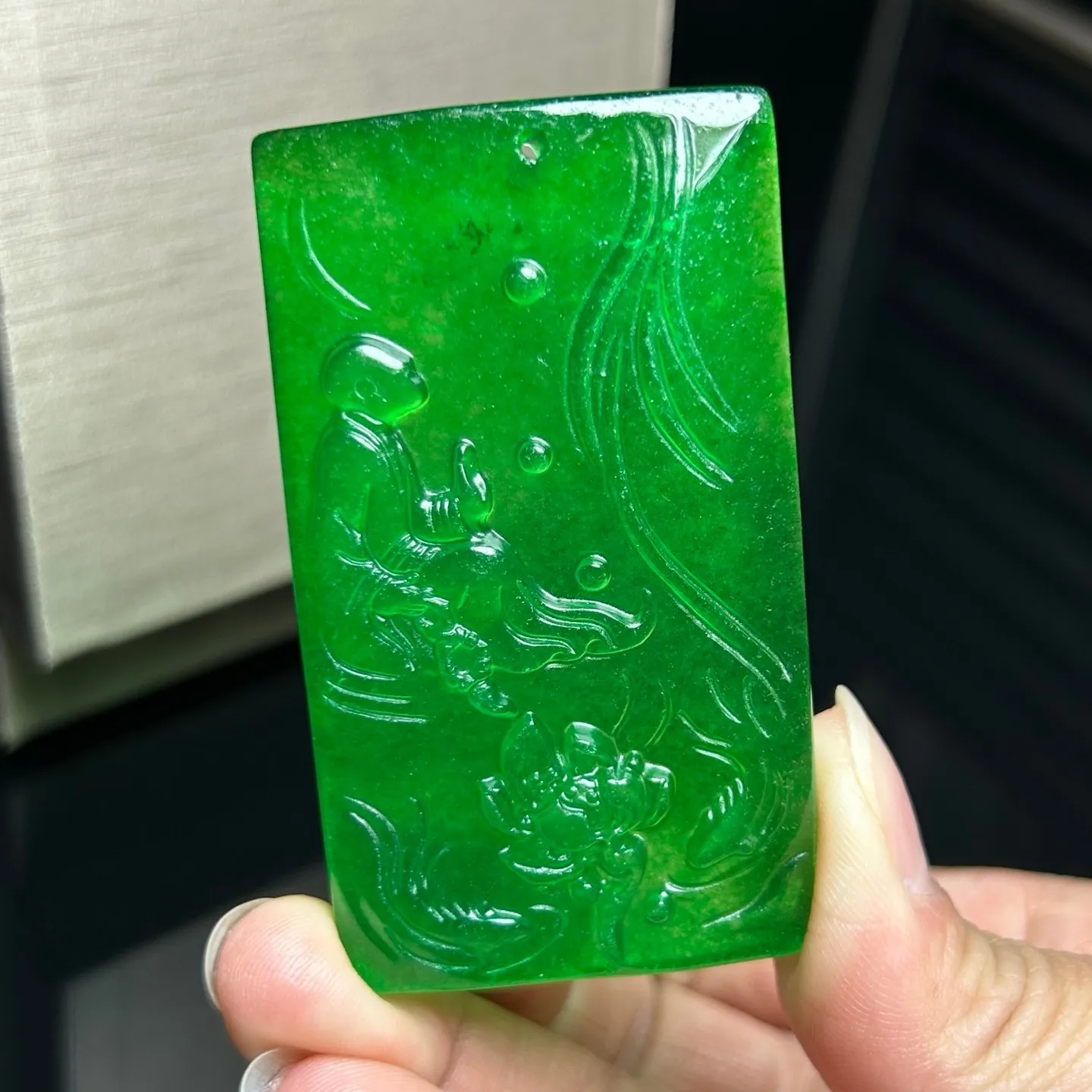 Real natural high Ice Green Jade Jadeite amulet Pendant&Necklaces