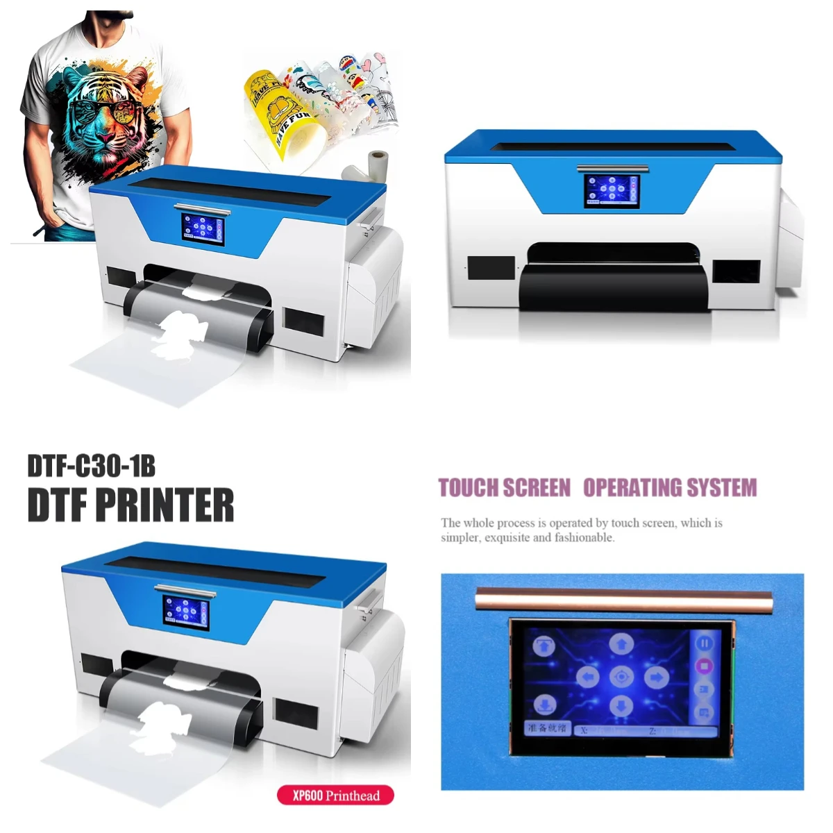 

WJW Wholesale DTF Heat Transfer 30cm/A3 Imprimante DTF Printing Machine XP600 DTF Printer