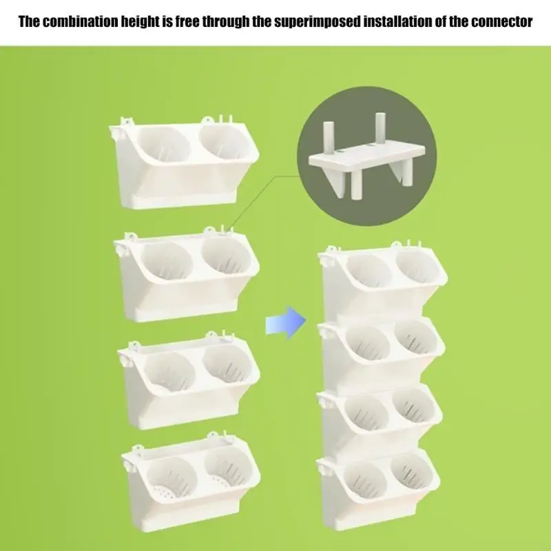 Lazy Plant Pots Wall Mounted Plant Pots For Vertical Gardening Space Saving