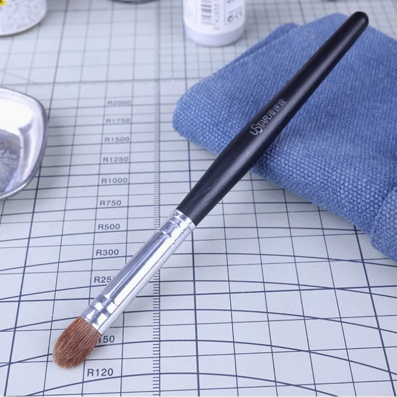U-STAR UA-90220Q Dry Brush Pen Special for Weathering Premium Nylon Bristle Model Painting Brush for Hobby Craft Model Tool