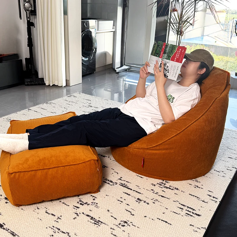 عروض صغيرة أرائك كيس الفول سحابة فقاعة ضغط منخفض أرائك كيس فول قابلة للتحويل منجدة أثاث بوف نفث دي كوارتو #6