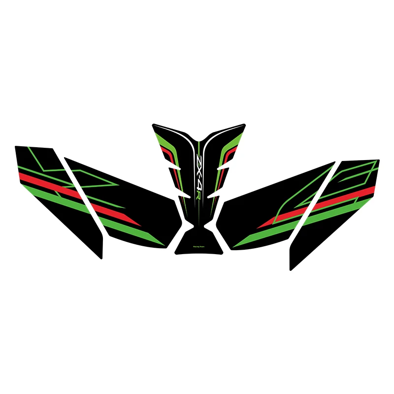 Per KAWASAKI ZX4R 4RR Cuscinetti di trazione per serbatoio carburante in gomma durevole Kit ornamentali per moto impermeabili resistenti all'usura ad alta resistenza