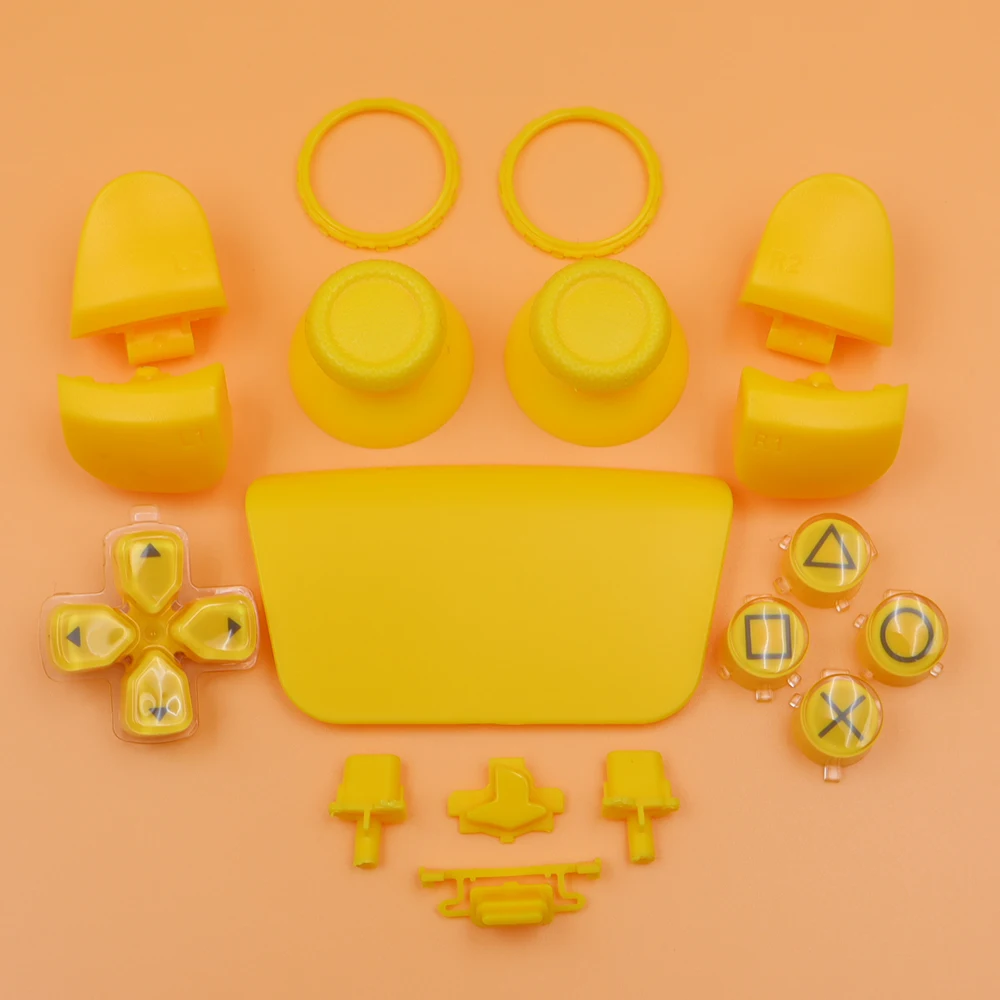 Juego completo de accesorios de botón controlador de juego para PS5 V3.0 BDM-030 d-pad teclas de cristal L1 R1 L2 R2 botón de disparo tapas de palo de pulgar
