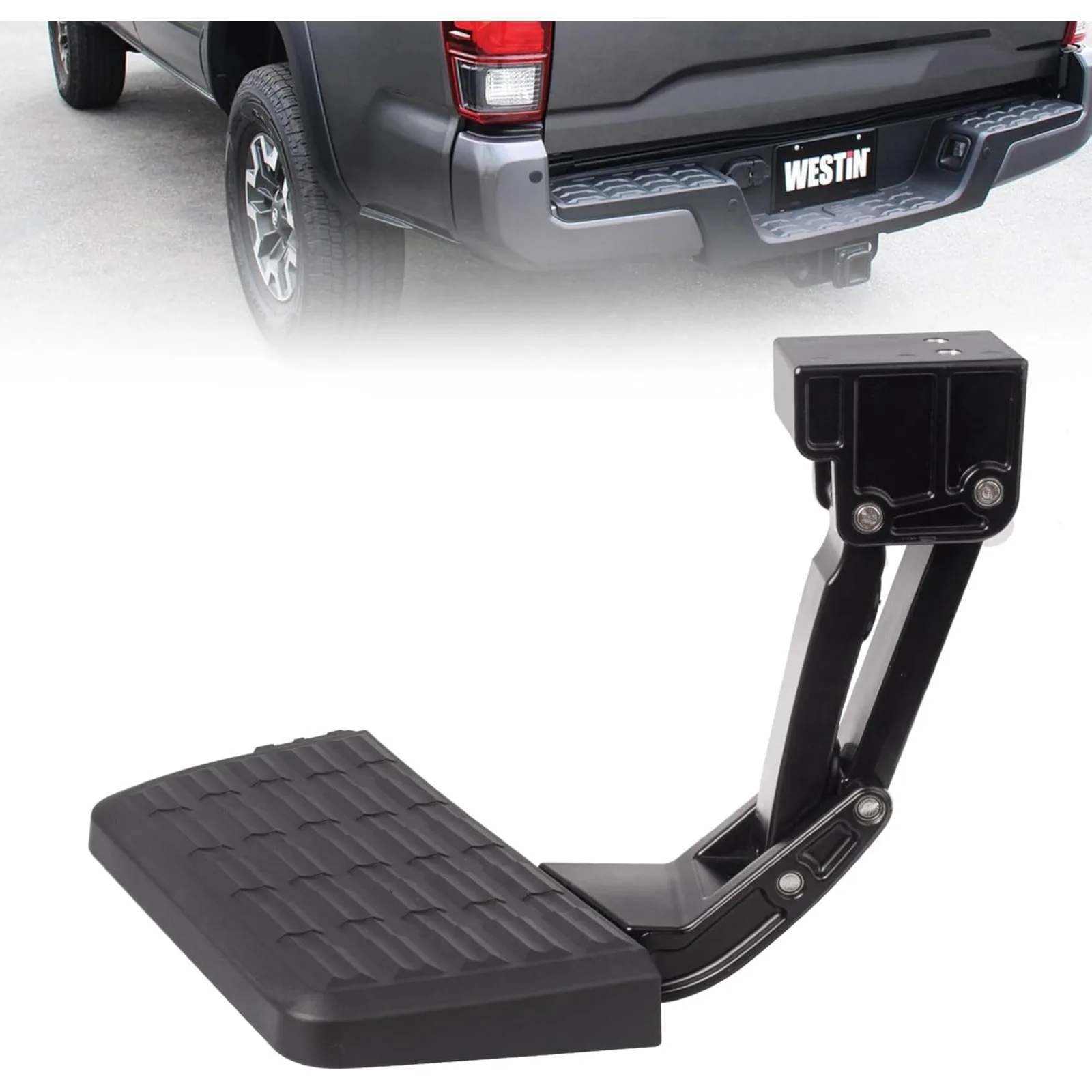 US Bed Step Compatible with Tacoma 2012 2013 2014 2015 2016 2017 2018 2019 2020 2021 2022 2023 Folding Truck Step Bumper Ta