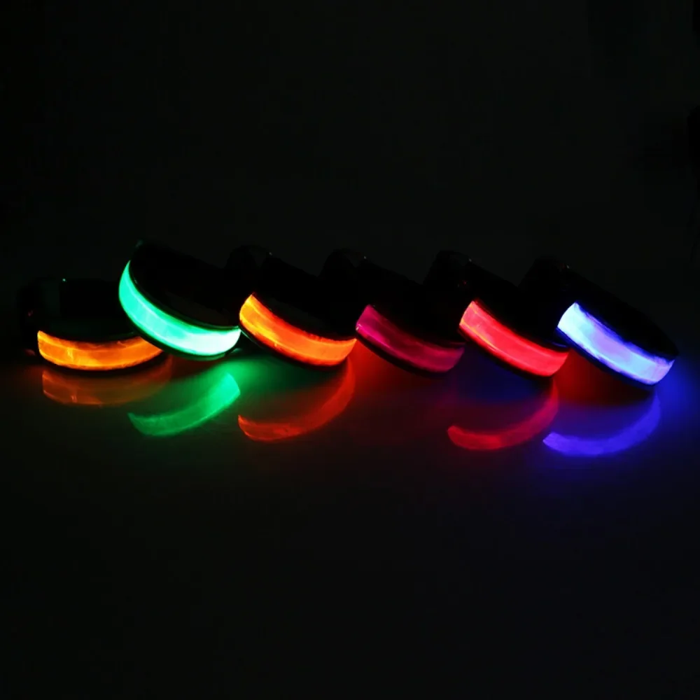 LED Luminous Night Running Armband Bracelet Luminous Arm Band Outdoor Sports Reflective Safety Belt Bicycle Cycling