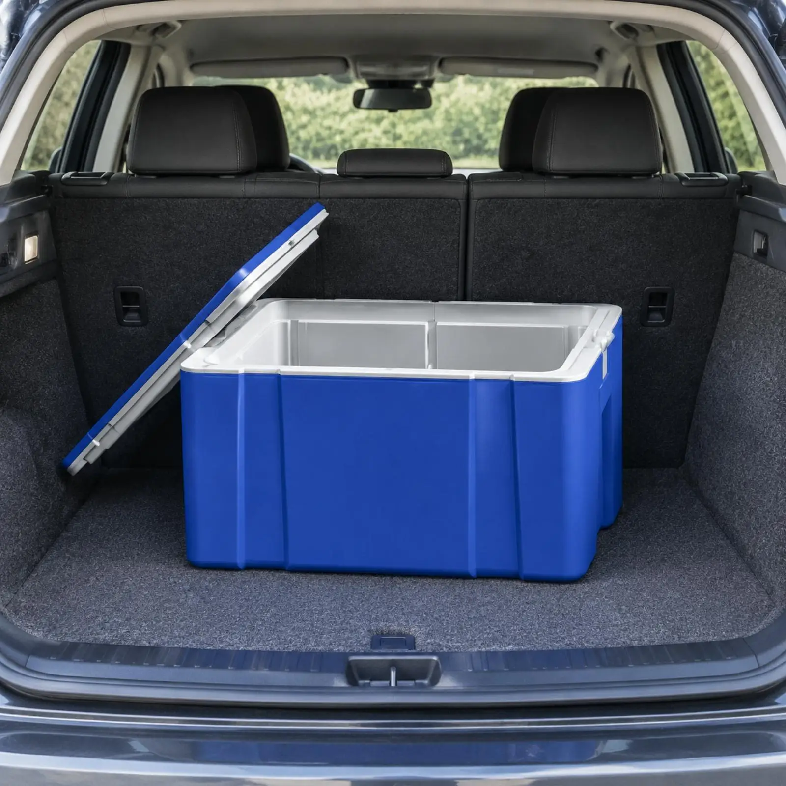 66L Outdoor Portable Cooler Ice Box for Camping Picnic Beach Party with Wheels and Drain Plug view 3