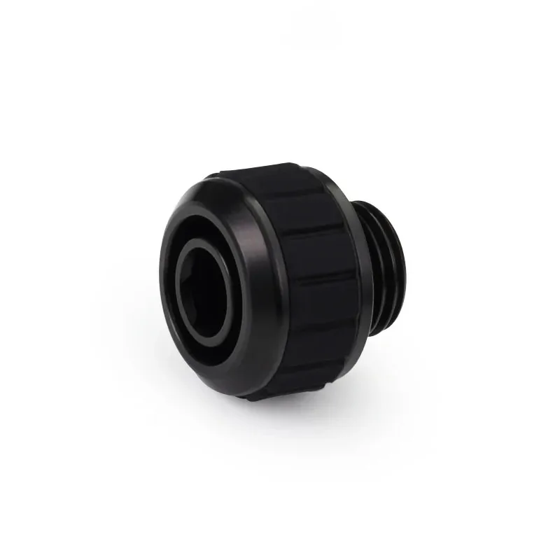 New Arrival Alphacool Apex Grip SoftTube Fitting 13/10mm G1/4 Chrome/Black,Custom Water Cooling System Hose Pipe Fittings