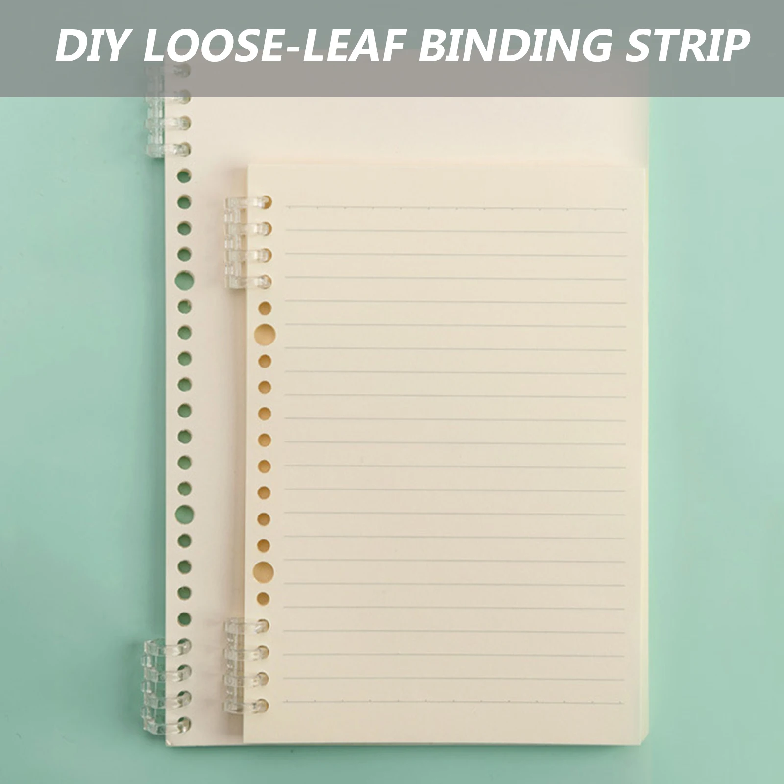 

10pcs Plastic Binder Binding Strips File Organizer Snap Fastener for School Office Home Stationery Folder Supplies