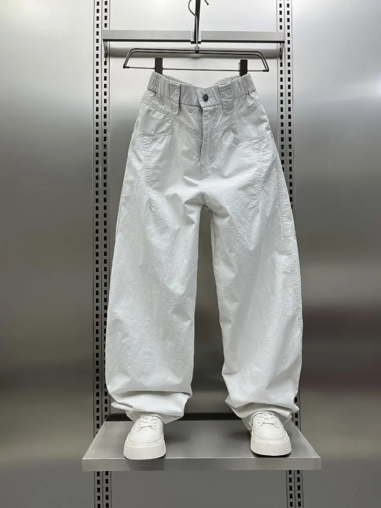 

American Sle Casual Pants Men's Summer Loose Straight Leg Faionable Haome Large Size Harlan Pants Trendy Wide Leg Knif...