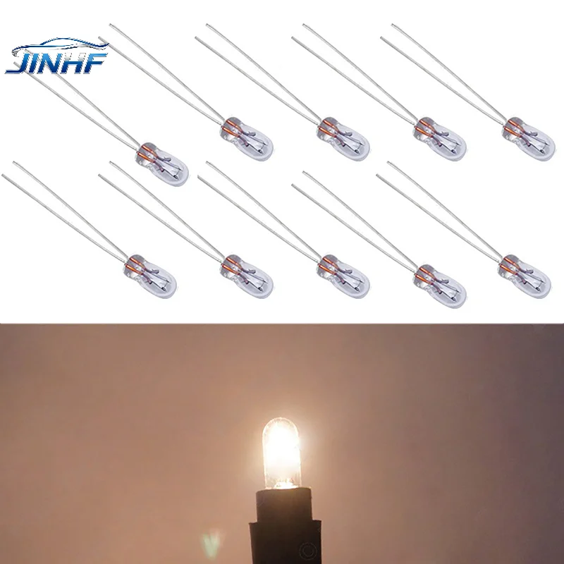 

10-х шт. освещение на приборной панели автомобиля | Автомобильная приборная лампа T3 Светодиодные лампочки для приборной панели | 12-вольтовые светодиодные автомобильные лампы для приборной панели