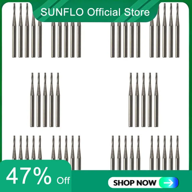 SUNFLO 50X Car Front Windshield Repair Tool Glass Drilling Bit Tungsten Steel Drill Bit