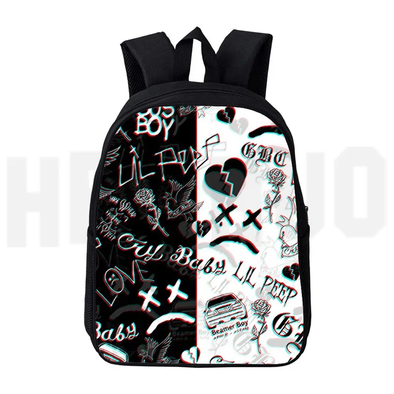 Lil Peep Printed Backpack Men Women Harajuku School Backpacks Laptop Backpack for Boys Girls Popular Lover Popular Travel Bag