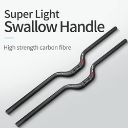 Full Carbon Fiber MTB Bicycle Handlebar Riser Handle Bar 25.4 31.8 600mm to 540mm Ultralight Mountain Folding Road Bike Parts