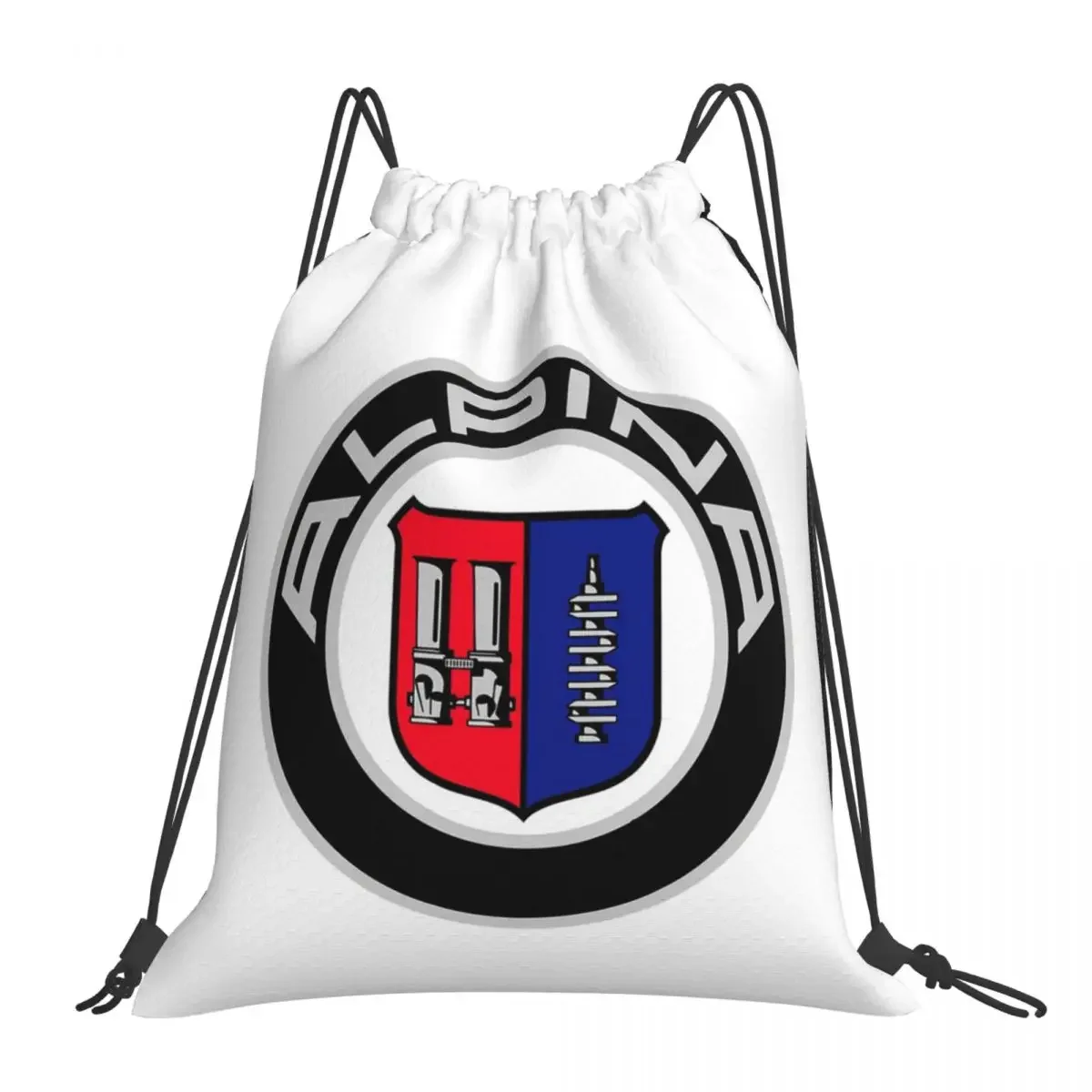 

Alpina - Classic Car Logos Backpacks Drawstring Bags Drawstring Bundle Pocket Sundries Bag BookBag For Man Woman Students