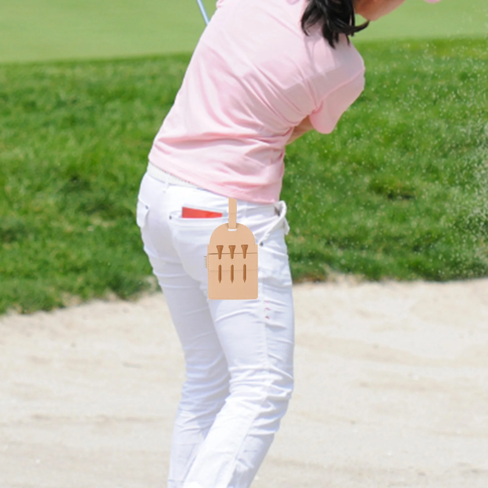 

Golf Tee Cover s Men Golfs Tee Holder Simple Tees Storage Bag Hanging Tag Practical Accessories Golf Supplies