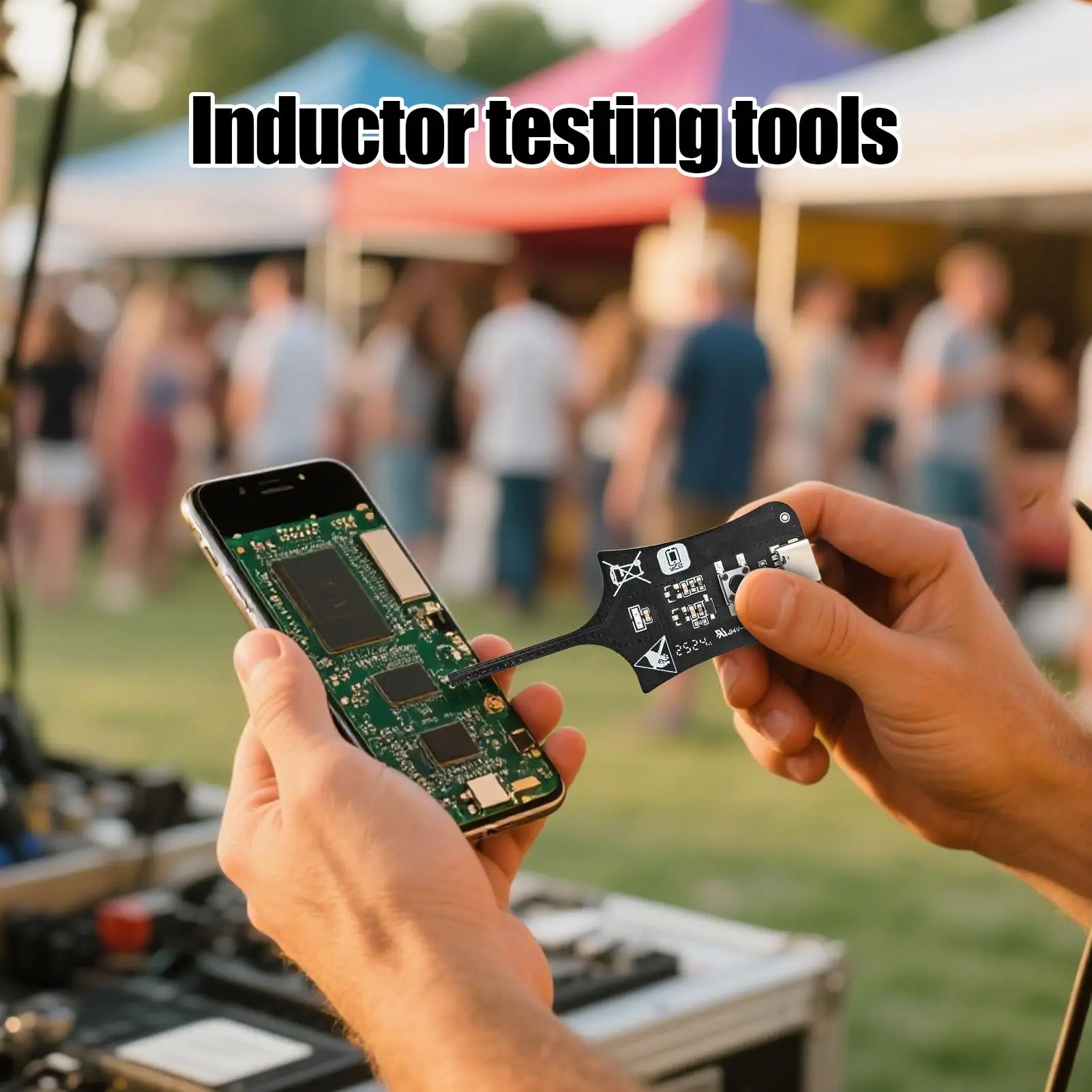 Inductance Tester Motherboard Coil Tester Tool for Repair Electromagnetic Induction Quick Fault Check Diagnostic Device