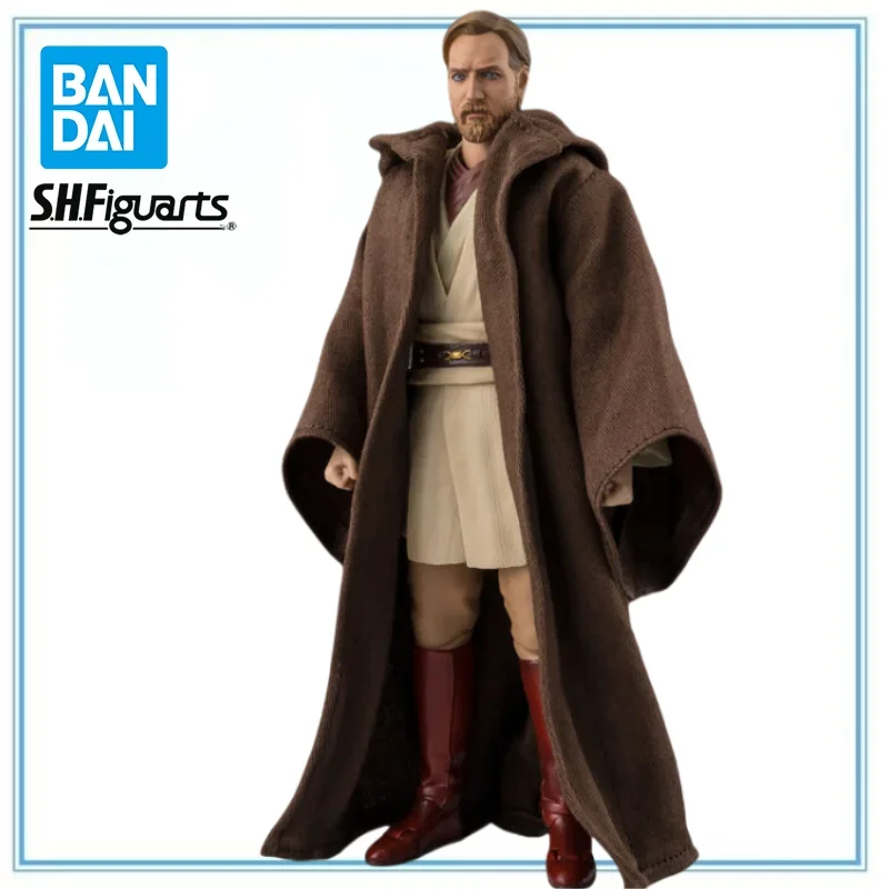 

Оригинальная аниме BANDAI S.H.Figuarts Authentic Star Wars: Episode III — Revenge of The Sith-Obi-Wan Kenobi-Classic Ver, модель игрушки