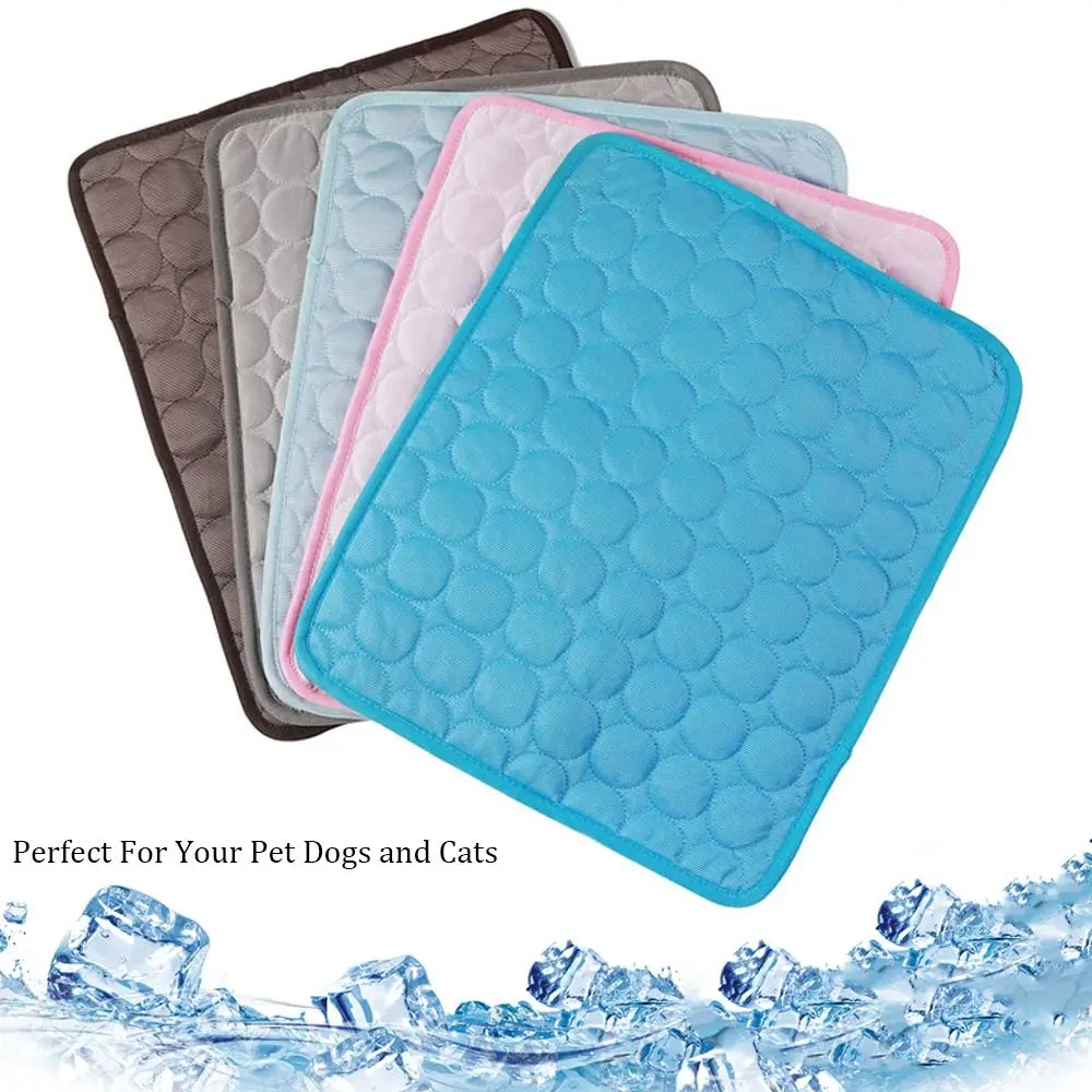 Comfortable Ice Silk Pet Cooling Mat Water Absorption Sofa Cat Sleeping Pad Keep Cooling EZ Clean Puppy Blanket Kids and Adults
