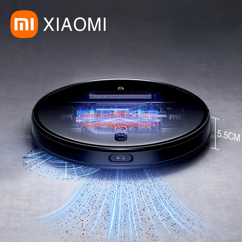 

XIAOMI MIJIA Robot Vacuum Mop Ultra Slim For Home Cleaner Sweeping Washing Mopping Cyclone Suction Dust APP Smart Planned Map