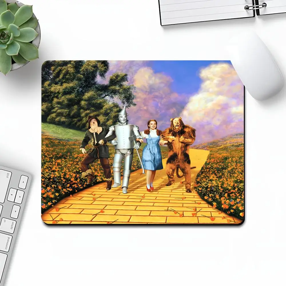 The Wonderful Wizard of Oz Mouse Pad Art Trendy Gaming Gamer Small Rubber Locking Edge Large Computer MousePad Laptop Desk Pad