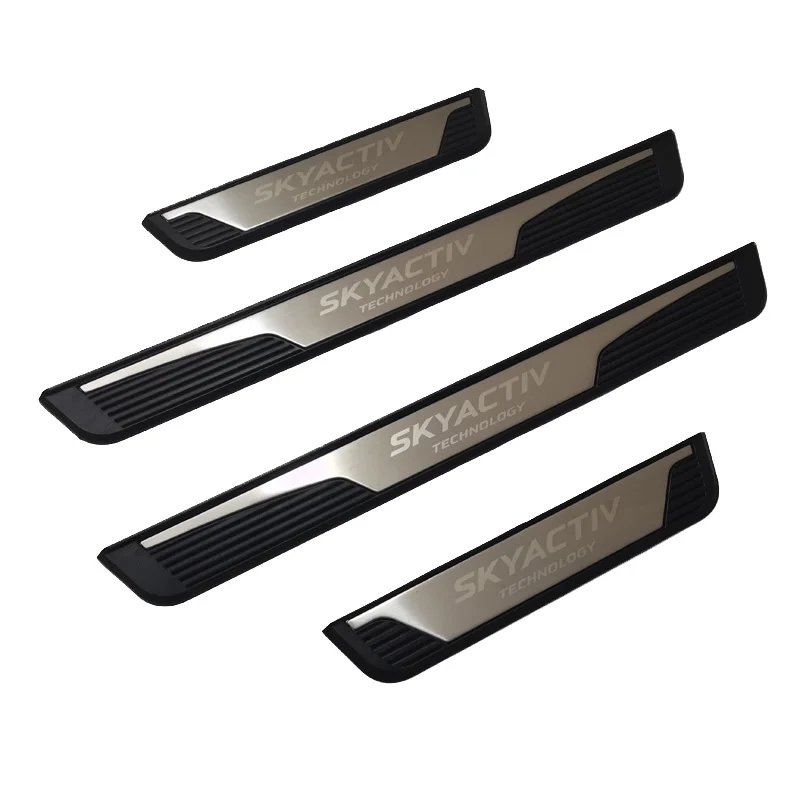 

Car Styling Accessories For Mazda CX-90 CX90 2024 Door Sill Protector Auto Threshold Scuff Plate Stickers Steel Pedal Cover Trim