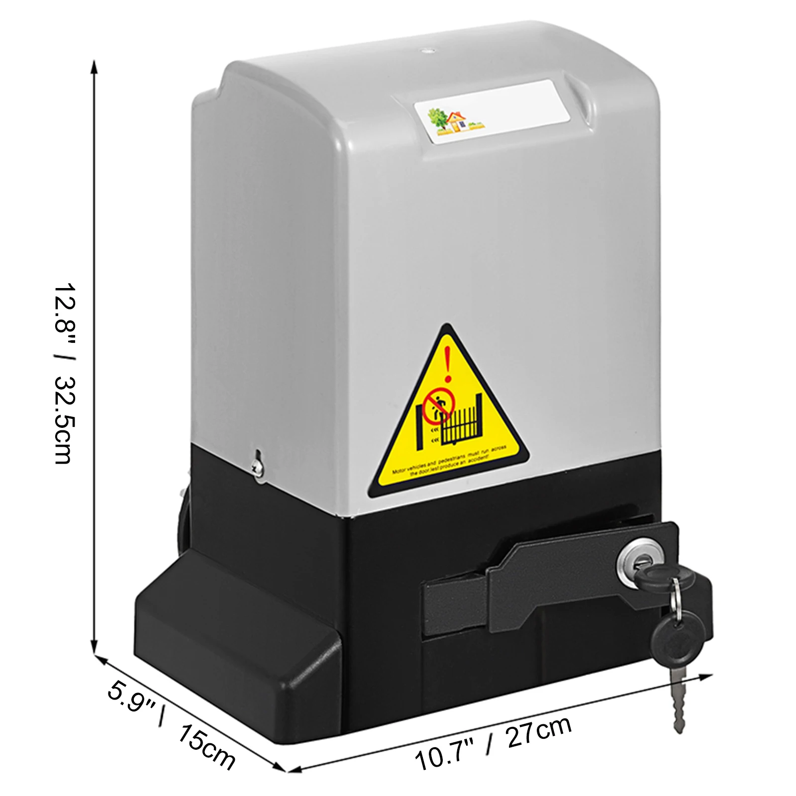 VEVOR Cancello Scorrevole,Apriporta per Garage Elettrico 4M, Rail Gate Opener per Porte Scorrevoli per Operatore, Kit per Telecomando per Porte da