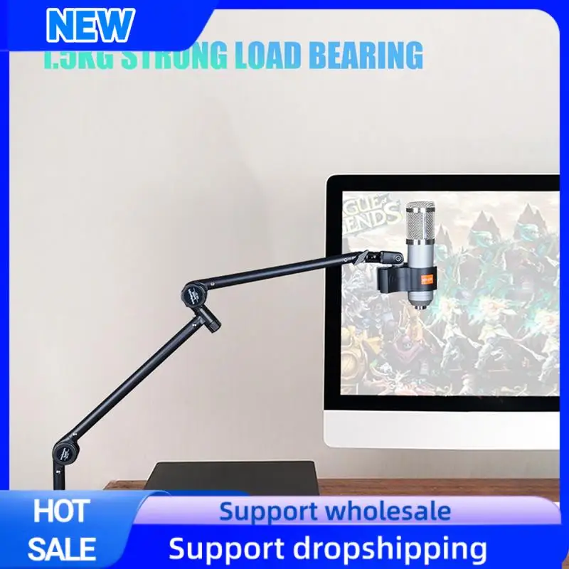 

Optimal Foldable Recording Microphone Holder Suspension Boom Scissor Arm Stand Holder With Mic Clip Table Mounting Clamp