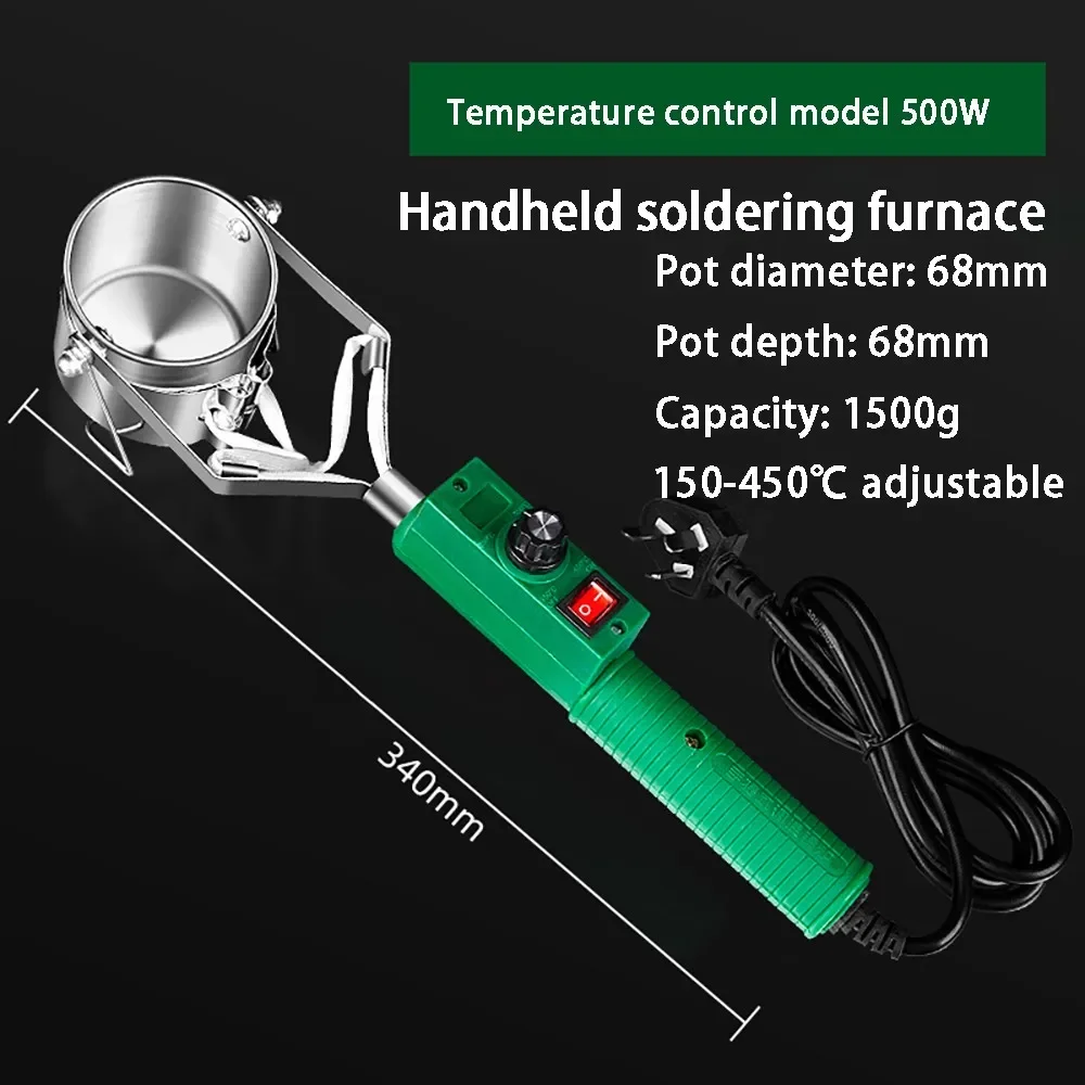 Tin Pot Melting Furnace Electric Tin Pot Handheld Soldering Pot Electrician Maintenance Tools Soldering Furnac