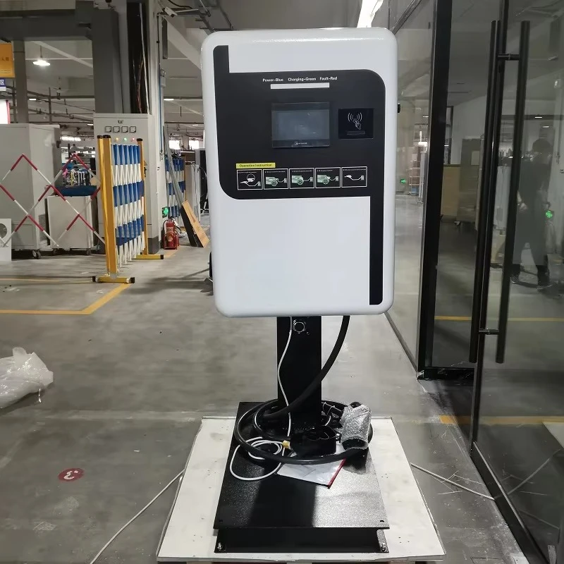 BLUESKY 40KW Single Plug Wall-mounted EV Charger Fast Charging Station for CCS1/CCS2/CHAdeMO for Home Use