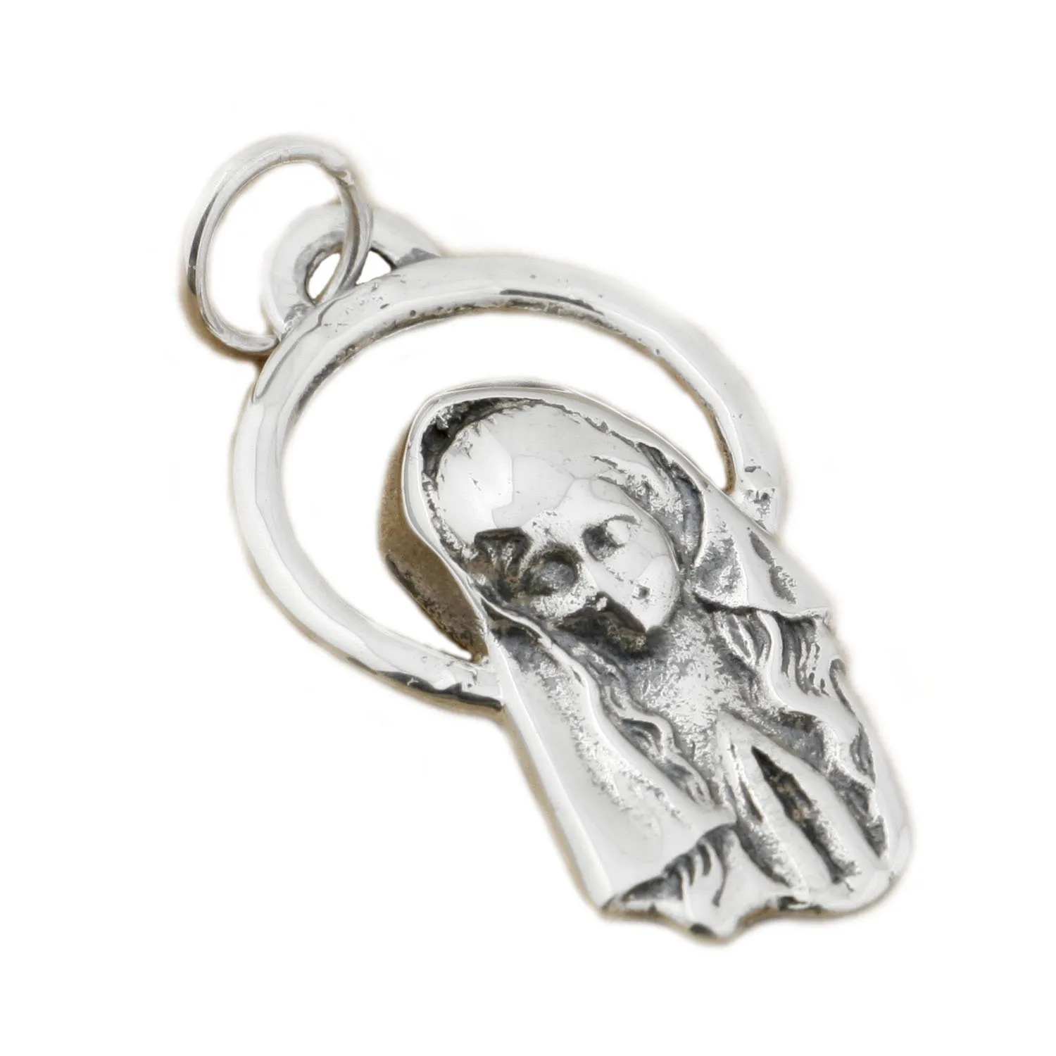 925 Sterling Silver Virgin Mary Madonna Fashion Charms Pendant 9H016