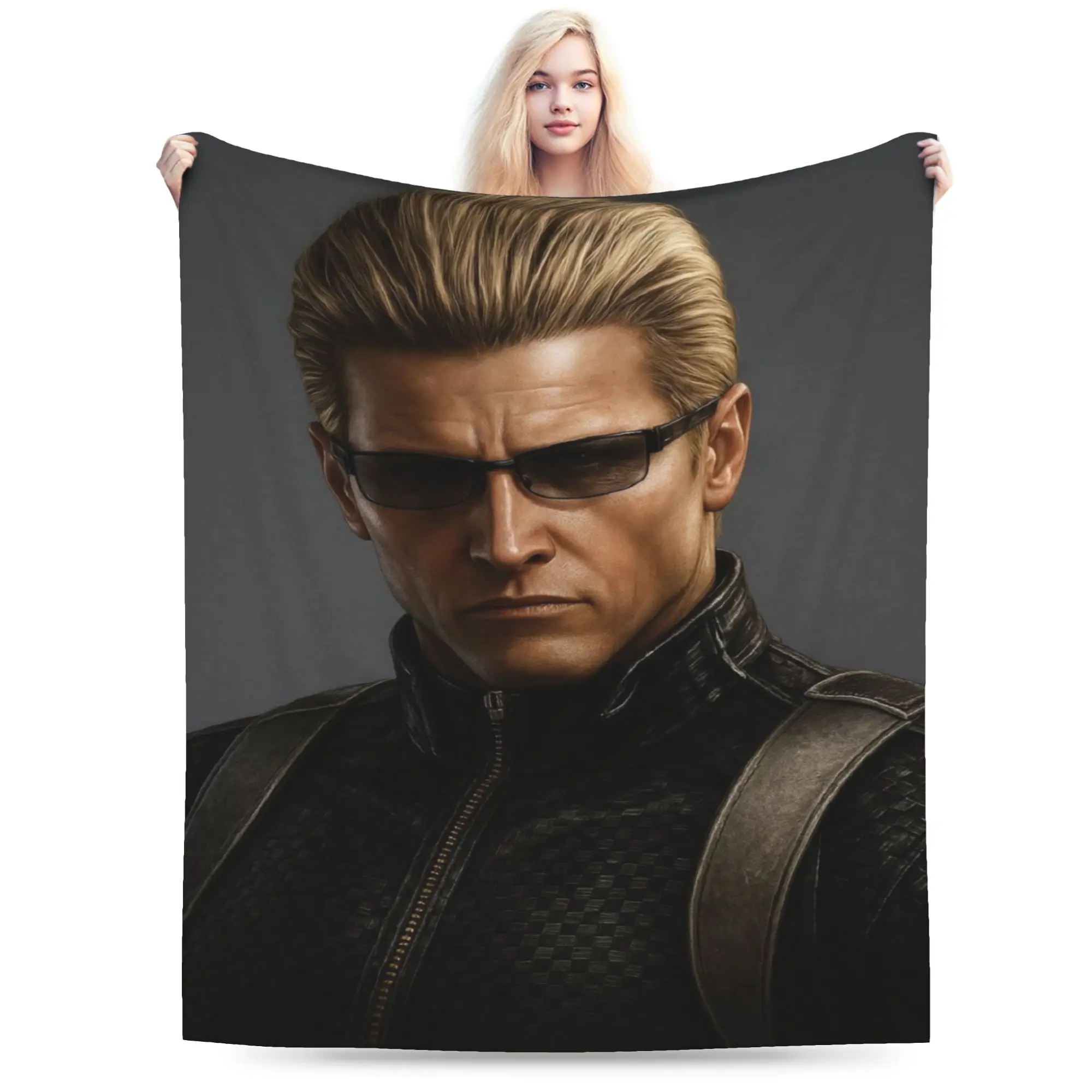 Albert Wesker  Printed Blanket For Men Women Super Soft Warm  Throw Blankets for Couch 50x60 Inches Multi-size