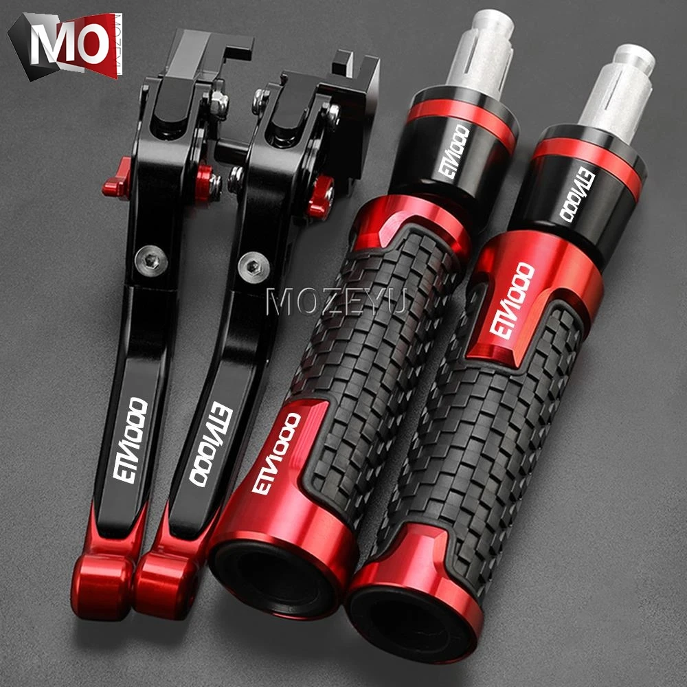 For Aprilia CAPONORD ETV1000 2002 2003 2004 2005 2006 2007 Motorcycle Adjustable Brake Clutch Levers 22MM Handlebar grips ends