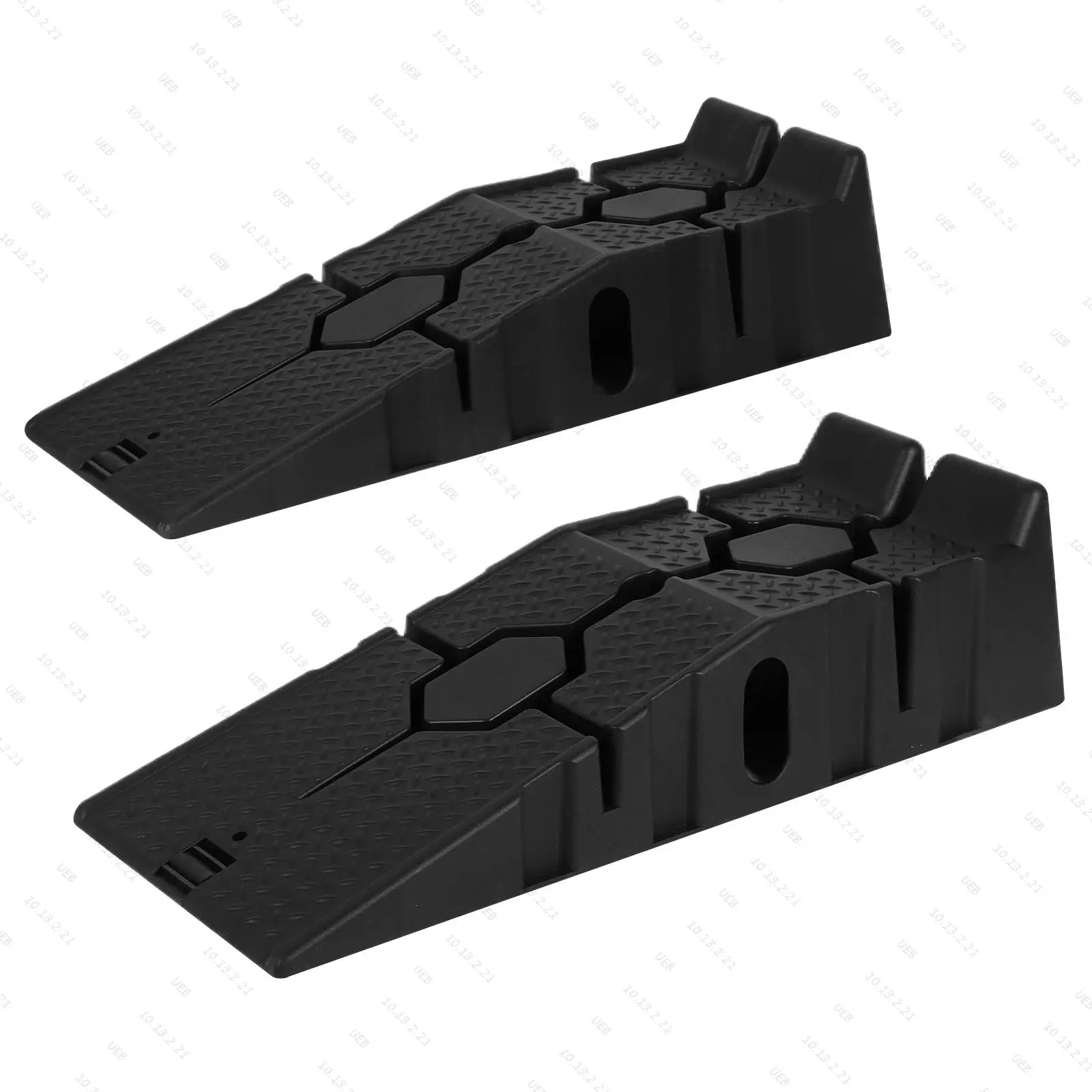 

2 Pieces Plastic Car Ramps 3 Ton Capacity Heavy Duty Garage Ramps Car Service Ramps for Lifting Vehicles Car Service & Repair