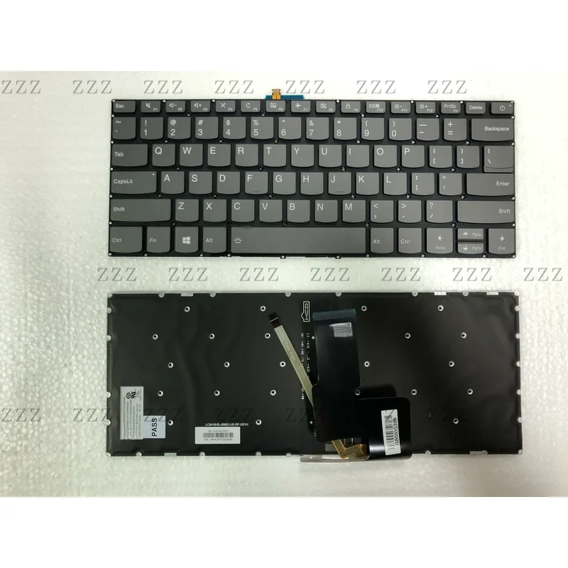 ZZ New For Lenovo ideapad 320s-14ikb 520s-14ikb US Keyboard backlit(power key)