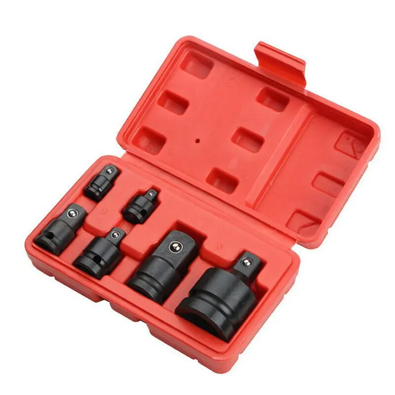 BHTS-12PCS Impact Reducer & Sleeve Adapter Socket Wrench 1/4 1/2 3/8 3/4 Drive Air Ratchet Breaker Drive Spanner Set