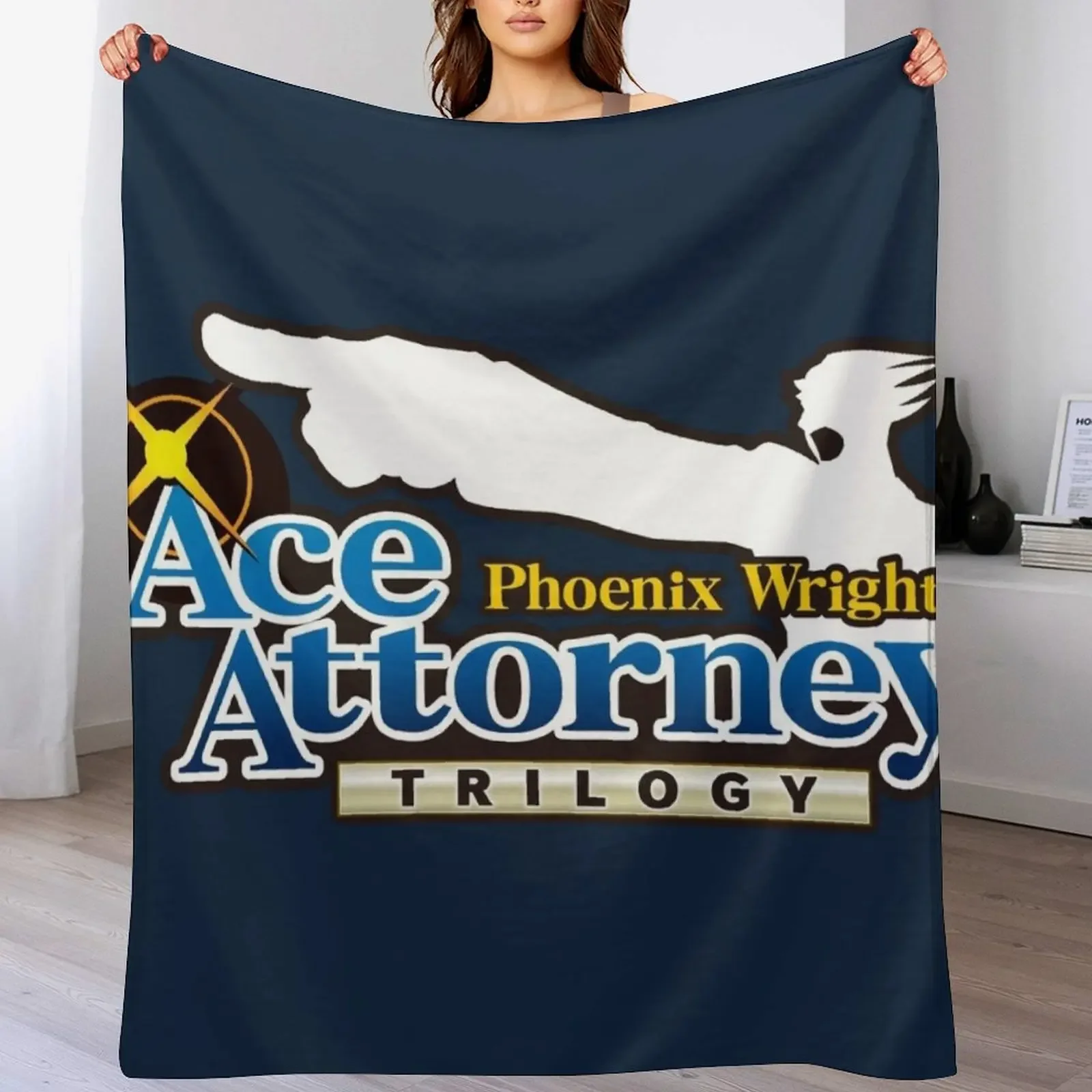 Couverture Ace Attorney Trilogy, couverture douce et chaude, cadeau pour hommes, femmes et adultes