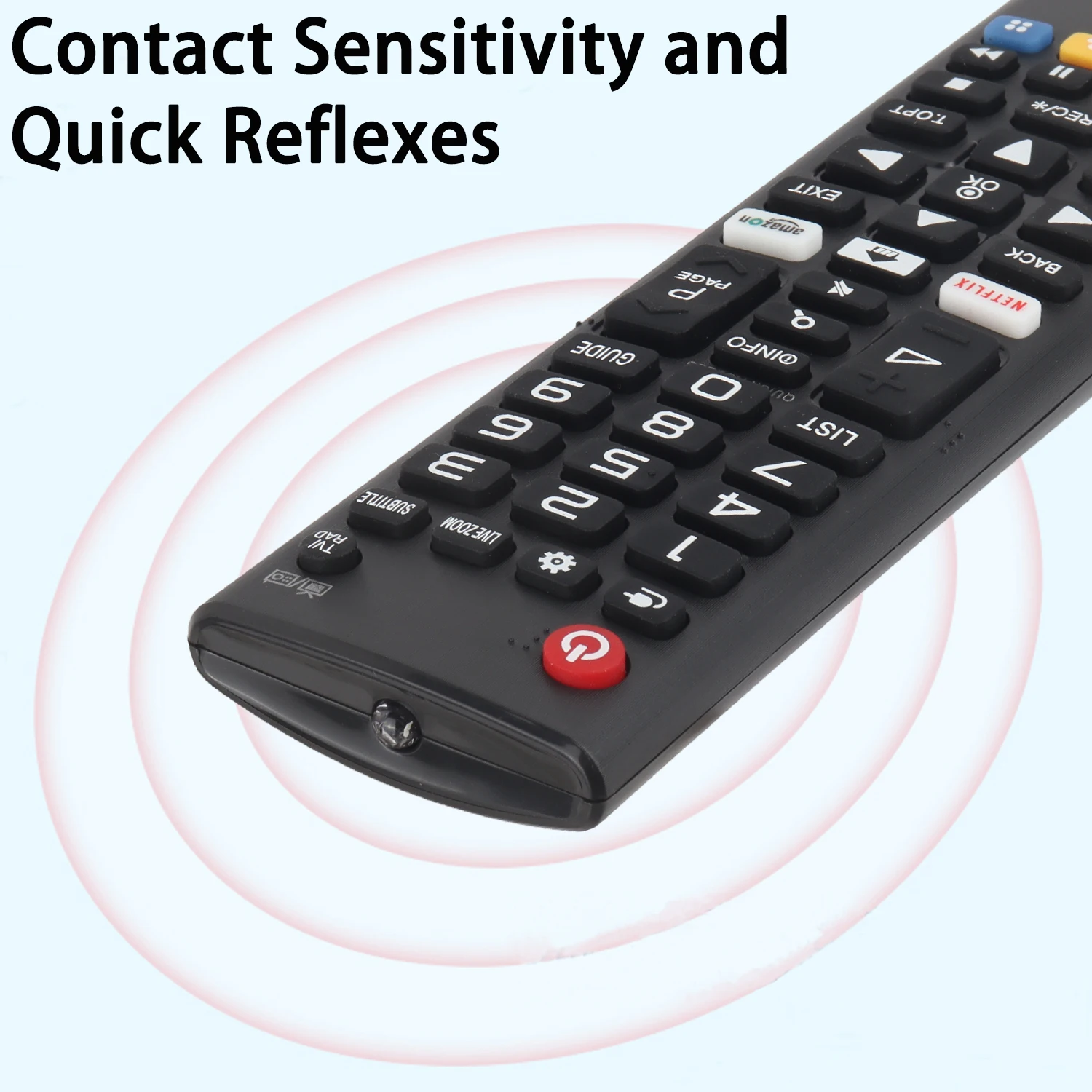 New AKB75375608 Remote Control Compatible With LG LED LCD TV 32LK61 32LK62 43LK59 Replacement Controller With Netflix Button