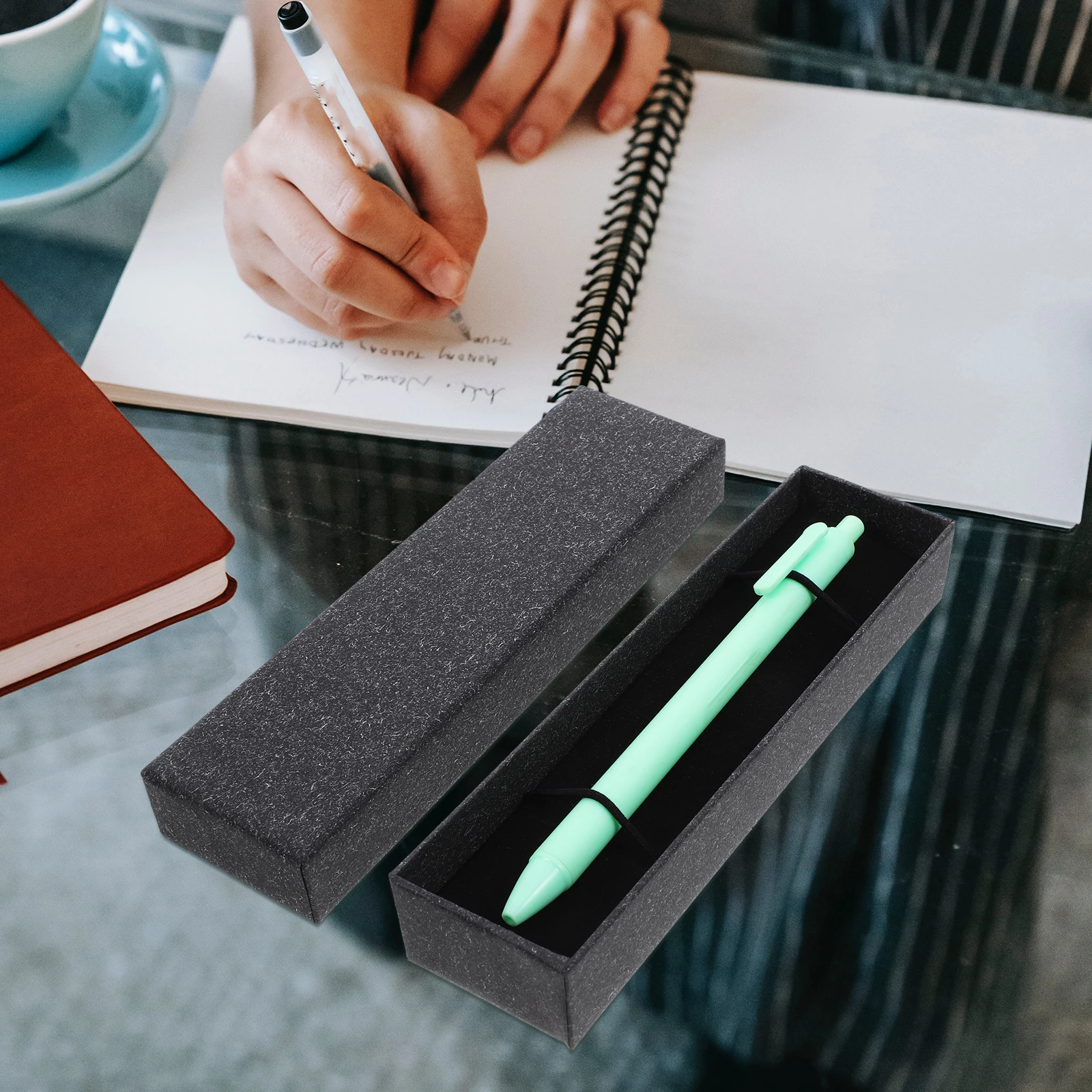 

5 Pcs Pen Storage Boxes Paper Material Birthday Gifts Business Awards Student Stationery Pen Organizer Case Empty Box